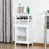 HOMCOM Wine Cabinet with 4 Bottle Wine Rack, Open Shelf, Acrylic Door Cabinet with Adjustable Shelf, Espresso
