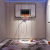Soozier Wall Mounted Basketball Hoop with 45" x 29" Shatter Proof Backboard, Durable Rim and All-Weather Net for Indoor and Outdoor Use