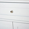 kleankin Short Bathroom Storage Cabinet, Cabinet Organizer with 1 Drawer and Adjustable Shelf for Living Room, White
