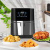 HOMCOM Air Fryer 4.7Qt, 4-in-1 Hot Oven with Air Fry, Roast, Broil, Crisp, Bake Function, Digital Touchscreen, 60-Min Timer, 8 Preset and Nonstick Basket, BPA Free