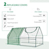 Outsunny 6' x 3' x 3' Greenhouse with PE Mesh Cover, Steel Buriable Beams for Support & Opening Windows