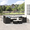 Outsunny 9 Piece Outdoor Rattan Wicker Dining Table and Chairs Furniture Set Space Saving Wicker Chairs w/ Cushions - Grey