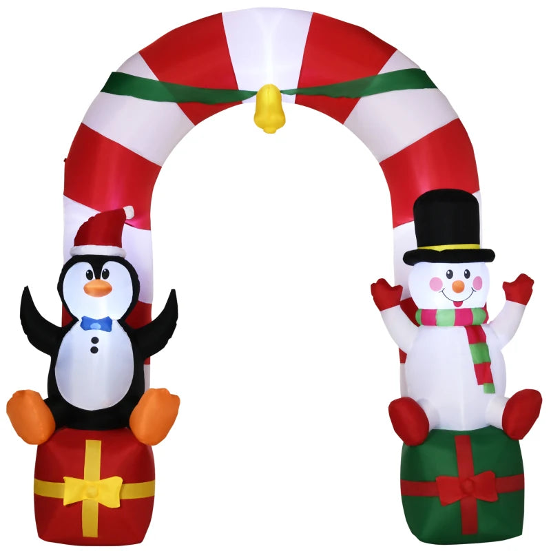 Penguin Candy Cane Charcuterie Board Topper