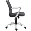 Vinsetto Mid Back Home Office Chair with Adjustable Height, Computer Chair with High Armrests and Rocking Function, Light Grey/White