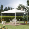 Outsunny 20' x 10' Outdoor Pop Up Canopy Tent Gazebo with 3-Level Adjustable Legs, Roller Bag, & UV-Fighting Canopy