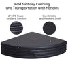 Soozier 5' x 2" Round Folding Portable Pole Dance Crash Mat - Black