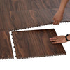 Soozier Interlocking Floor Mat  Wood Grain Design Mosaic Floor Dance Room  Performance Stage  Competition Venue