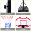 Soozier Portable Basketball Hoop System Stand with 29in Backboard, Wheels, Height Adjustable 6.3FT-8.2FT for Indoor Outdoor Use