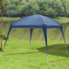 Outsunny 9.75' Large Dome Outdoor Portable Folding Sun Shade Pop Up Tent Canopy - Blue