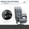 Vinsetto Vibration Massage Office Chair, Reclining Computer Chair with USB Port, Remote Control, Side Pocket and Footrest, Dark Gray