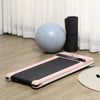 Soozier Home Gym Treadmill, Walking / Jogging Exercise Machine w/ LCD Monitor, Pink