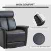 HOMCOM Modern Electronic Power Recliner with 360 Swivel Rotation, USB Charging Port and Footrest, Black
