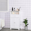 kleankin Modern Bathroom Floor Cabinet, Free Standing Storage Cupboard, Linen Cabinet with Drawer and Adjustable Shelf, White
