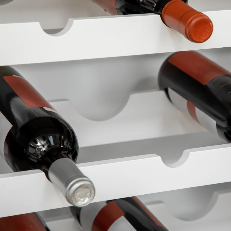 HOMCOM Industrial Cabinet 6-bottle Wine Rack Serving Buffet w/ Sliding Doors , Brown