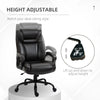 Vinsetto Big and Tall 400lbs Executive Office Chair with Wide Seat, Computer Desk Chair with High Back PU Leather Ergonomic Upholstery, Adjustable Height and Swivel Wheels, Brown