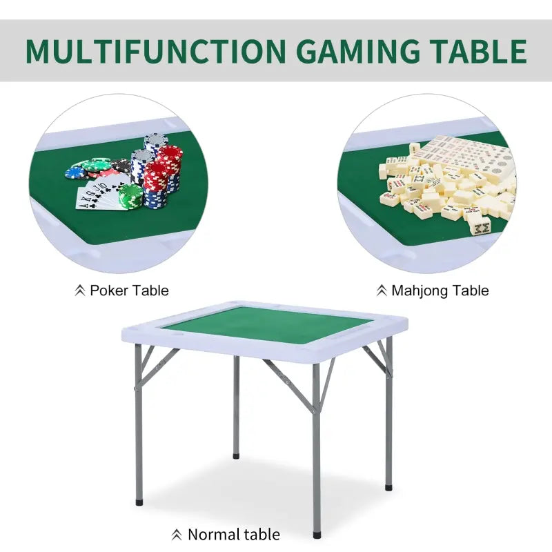 Soozier 72" 8 Player Octagon Poker Table Set with 8 Steel Cup Holders, a Classic Design, & Easy Folding for Storage