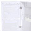 HOMCOM Wall / Door Mounted Armoire Cabinet Jewelry Cosmetics Shelf Organizer - White
