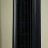 HOMCOM 39.25" Tower Fan Cooling for Bedroom with 80° Oscillating, 3 Speed, 12h Timer, LED Sensor Panel, Remote Control, Handle, Black