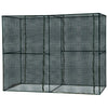 Outsunny 4' x 8' Walk-in Crop Cage with High-Quality HDPE Cover & 2 Zippered Doors for Plants/Herbs