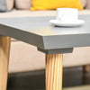 HOMCOM Modern Wood Tray Top Coffee Table, White