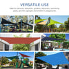 Outsunny 24' x 24' Outdoor Patio Sun Shade Sail Canopy Square UV Resistant - Navy Blue