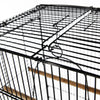 PawHut 22" H Steel Parrot Bird Cage Open Play Top Perch Feeding Bowl - Black