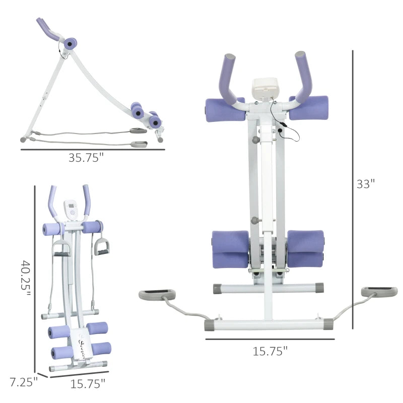 Soozier Multi-Purpose Ab Workout Equipment, Foldable Ab Machine, Adjus –  ShopEZ USA