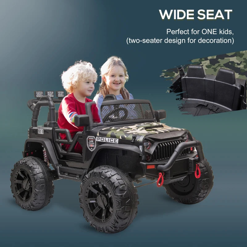 ShopEZ USA Outdoor 2-Seated Childrens Truck w/ Parental Remote Control & Two Motors Red