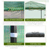 Outsunny 8' x 8' x 8' Portable Pop-up Walk-in Greenhouse with Roll-up Door & 2 Windows for Growing Flowers, Herbs, Vegetables