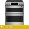 Café 30 Inch. 6.7 cu. ft. ELECTRIC Slide-In Front Control Radiant and Convection Double Oven Range