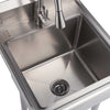 TRINITY 18" x 16" Stainless Steel Utility Sink with Pull-out Faucet