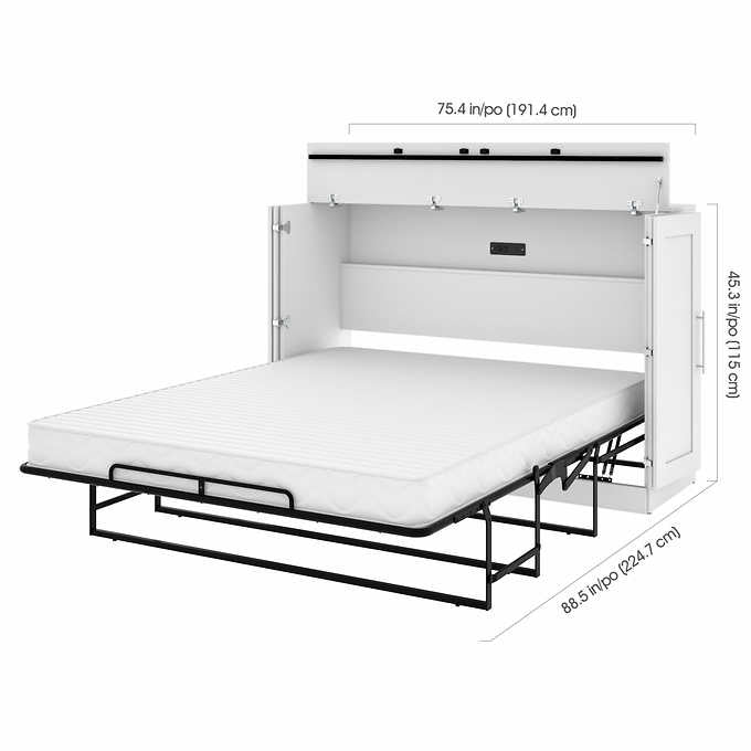 Illusion Queen Cabinet Bed With Mattress