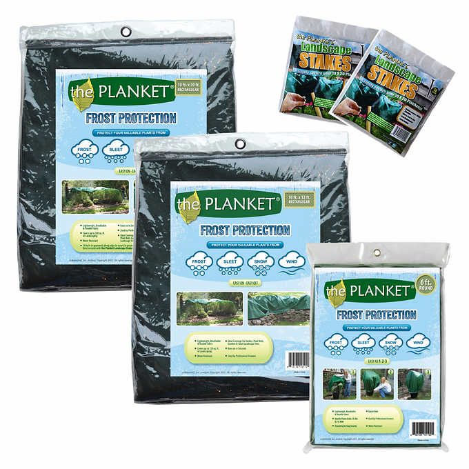 PLANKET Frost Protection Plant Cover, 5-Pack