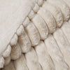 FRYE 2” Jacquard Channel, Faux Fur Comforter Set