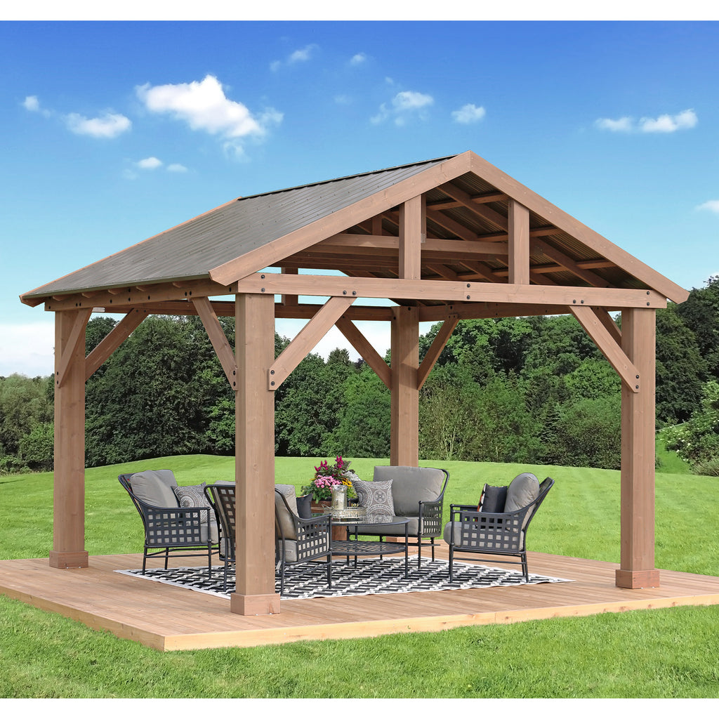 Yardistry 12' x 14' Pavilion with Aluminum Roof