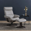 Oslo Leather Recliner & Ottoman Image