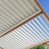 Yardistry Wood Room with Aluminum Louvered Roof