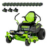 Greenworks 80V 42" CrossoverZ Zero Turn With 12 4AH Batteries and 3 Dual Port Rapid Chargers Image