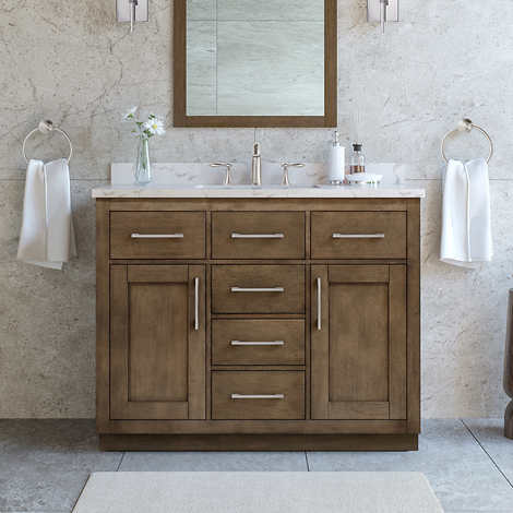 Stylish and Functional: The Ove Decors Alonso Bath Vanity in Brown