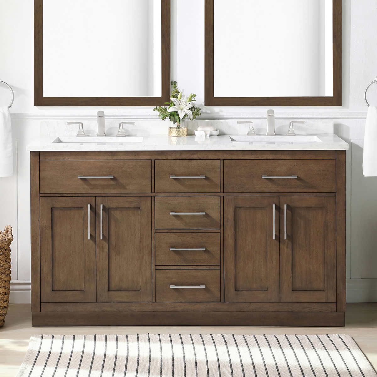 Stylish and Functional: The Ove Decors Alonso Bath Vanity in Brown