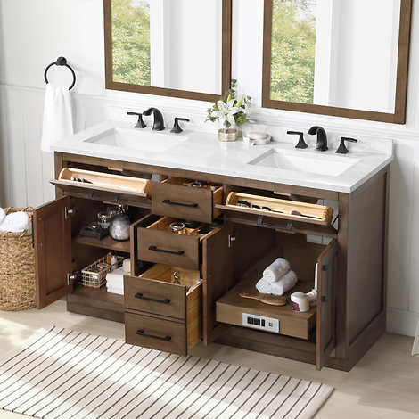 Stylish and Functional: The Ove Decors Alonso Bath Vanity in Brown