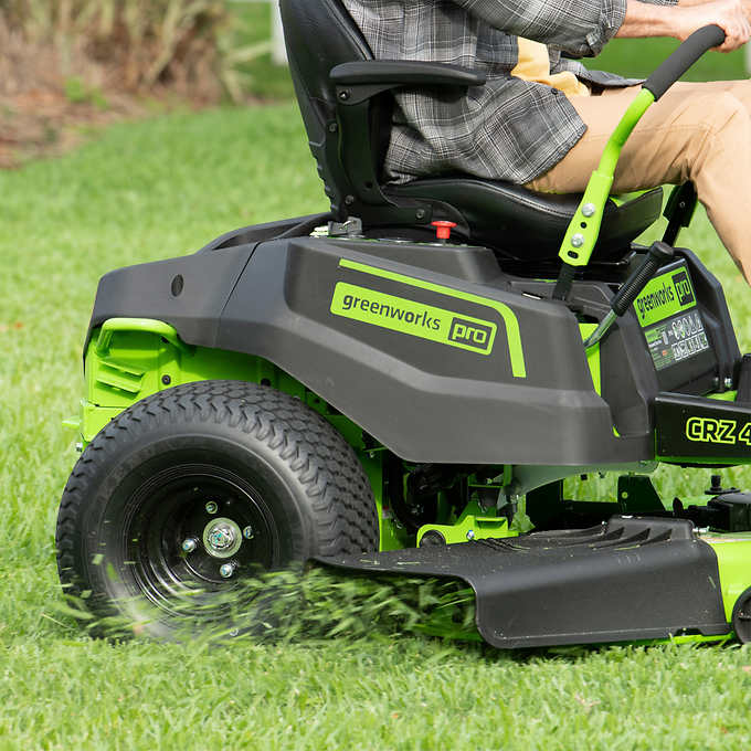 Greenworks 80V 42" CrossoverZ Zero Turn With 12 4AH Batteries and 3 Dual Port Rapid Chargers