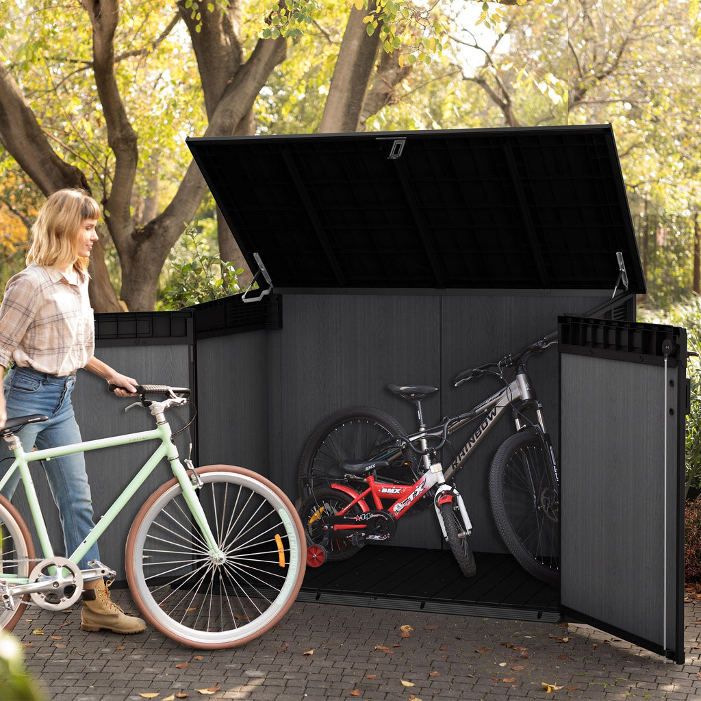 Keter Cortina Mega Premium Modern Horizontal Outdoor Storage Shed