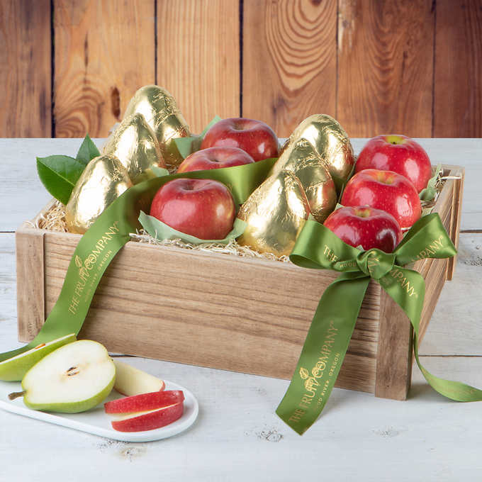 The Fruit Company Vintage Crate with Pears & Apples