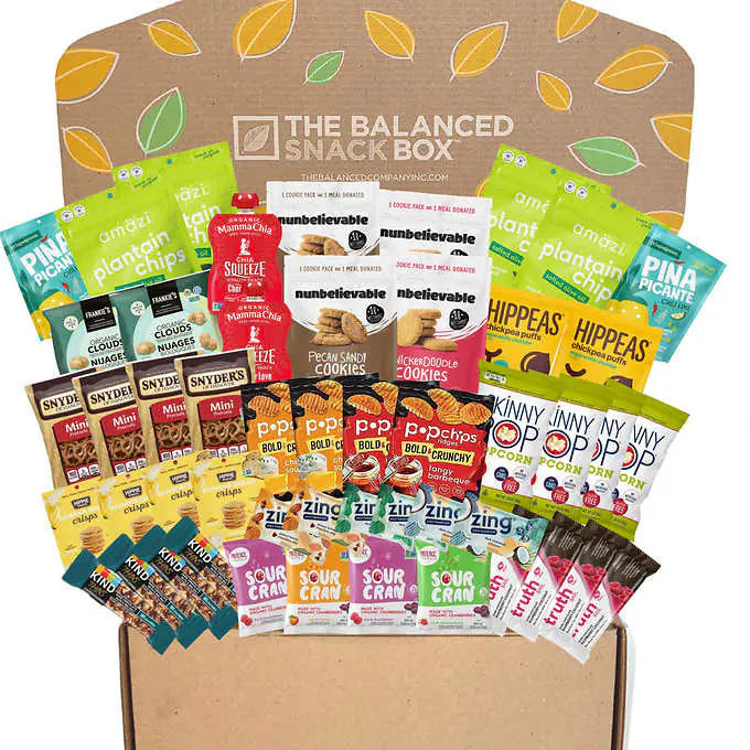 The Balanced Company Individual Size Snack Box, 50-piece