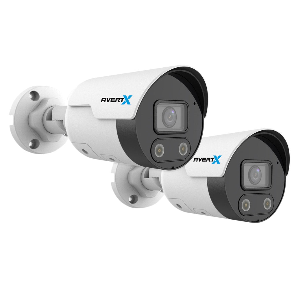 AvertX 4K Add-on Bullet IP Security Camera with Smart Analytics, 2-pack Image