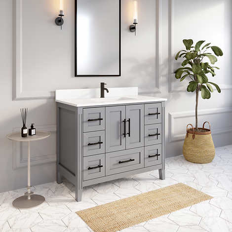 Hudson Gray Bath Vanity by Studio Bathe