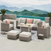 Sirio Highland 8-piece Seating Set with Fire Table