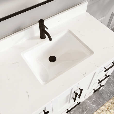 Hudson White Bath Vanity by Studio Bathe
