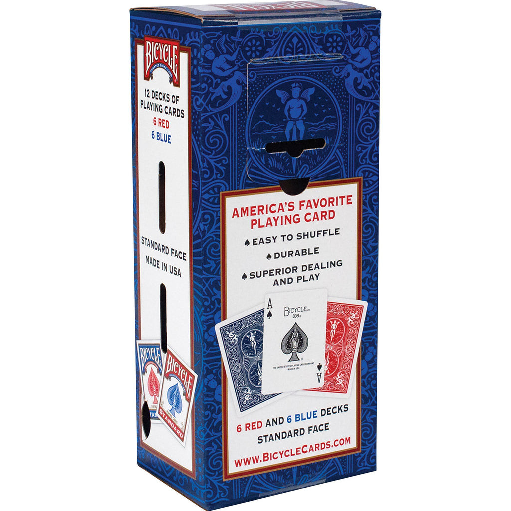 Bicycle Standard Playing Cards, Red and Blue, 12 Decks